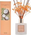 Premium Reed Diffuser Set with Preserved Baby's Breath & Cotton Stick Coconut by COCORR%C3%8DNA