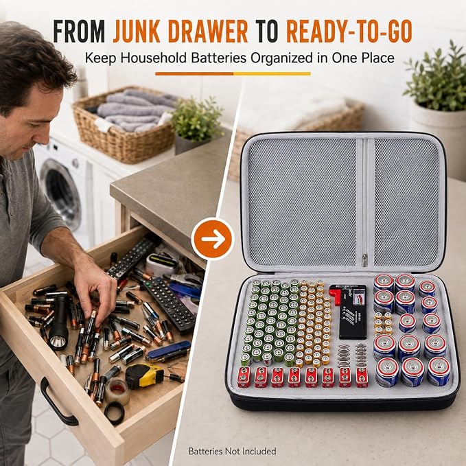 ALKOO 225+ Battery Organizer Storage Case - Image 6