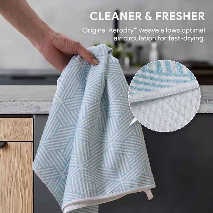 RECYCO Waffle Kitchen Towel Set of 2 - Image 4