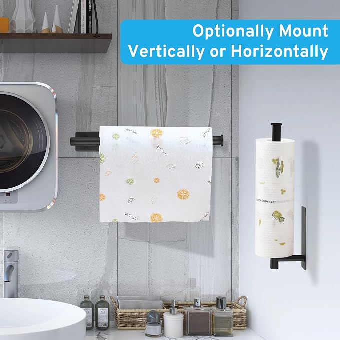 Paper Towel Holder Under Cabinet, Self Adhesive or Drilling - Image 4
