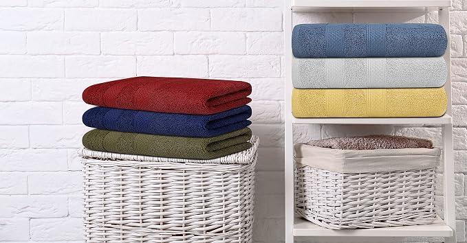 ZUPERIA Classic Hand Towels Pack of 10 100% Ring Spun Cotton Light Weight & - Image 6