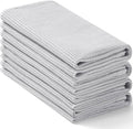 Homaxy 100% Cotton Waffle Weave Kitchen Towels, 4 Pack, Light Grey by Homaxy