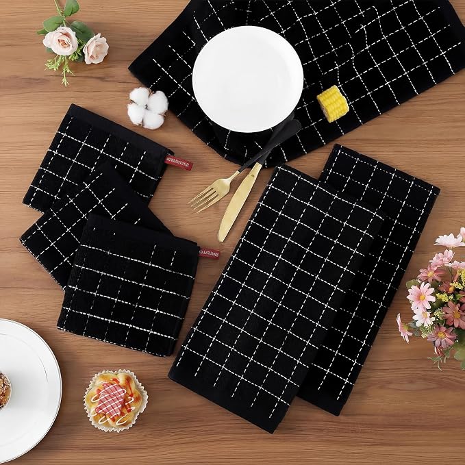 Homaxy Kitchen Towels and Dishcloths Set - Image 2