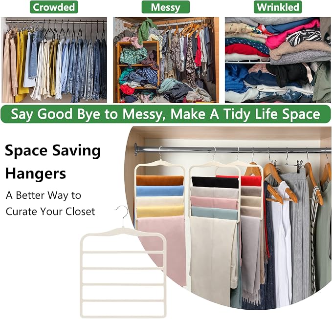 Magic Pants Velvet Hangers for Organization and Storage - Image 5