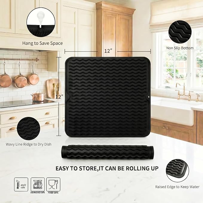 MicoYang Silicone Dish Drying Mat - Image 2