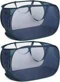 Durable Collapsible Laundry Baskets, Mesh Pop Up Laundry Hamper by Bemkoo