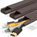 Yecaye TV Cord Hider, 42in Cord Cover Wall, W1.18in H0.6in, Darkwood | Large by Yecaye