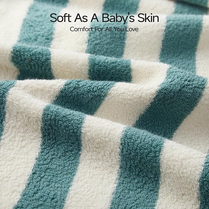 REDKISS Striped Hand Towels for Bathroom, Kitchen Decor, Guest Use, Kids & - Image 6