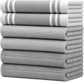Premium Kitchen Towels 6 Pack 100% Cotton 20"x28" Dish Towels by BumbleTowels
