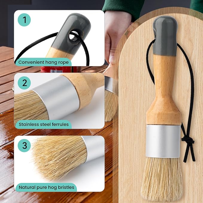 Mister Rui Chalk Wax Paint Brush, Wax Brushes - Image 7