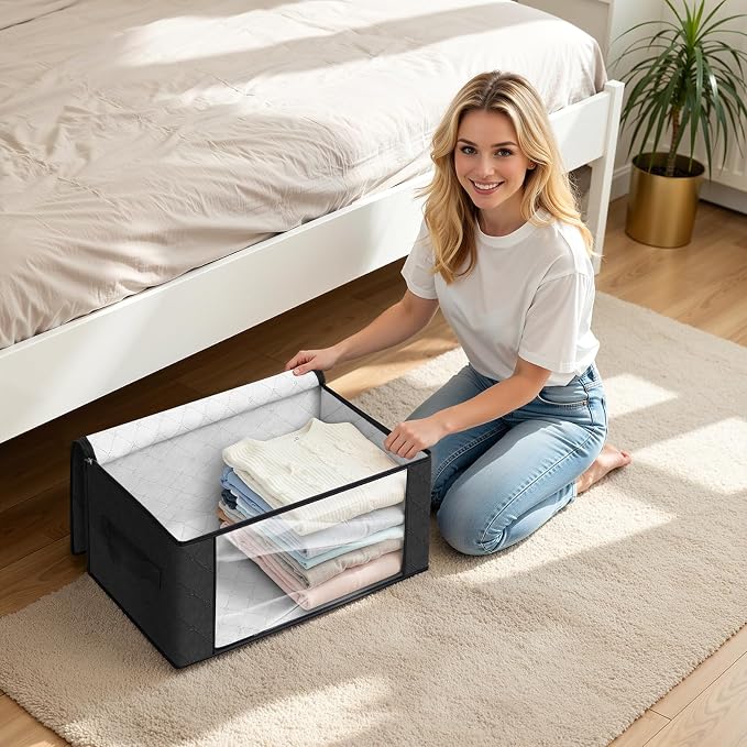 35L Closet Organizers, Foldable Under Bed Storage Containers | Storage Bags - Image 5