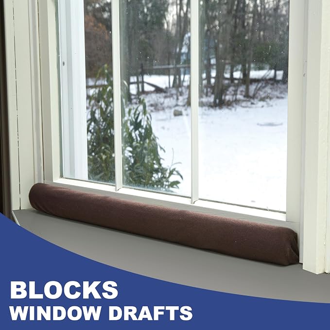 Twin Draft Guard Hug N Fit, Original Dual Draft Stopper Instantly Blocks Air - Image 9