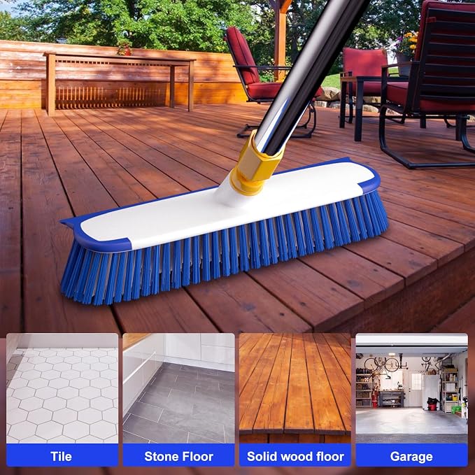 ITTAR 55" Extendable Floor Scrub Brush, Restaurant, Patio & Garage Cleaning - Image 8