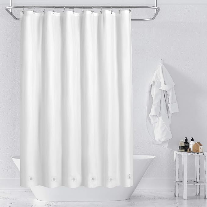 Barossa Design White Shower Curtain Liner - Image 5