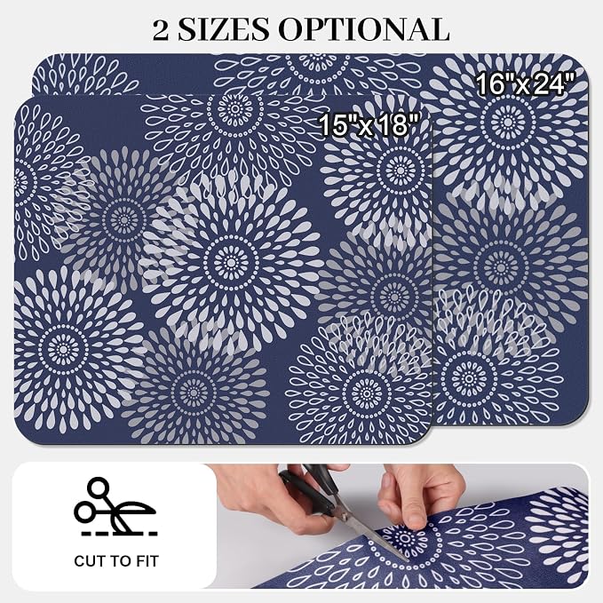 Dish Drying Mat Absorbent Kitchen Counter Mat Rubber Backing Draining Mat | - Image 2