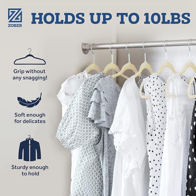 Zober Velvet Hangers 50 Pack - Image 3