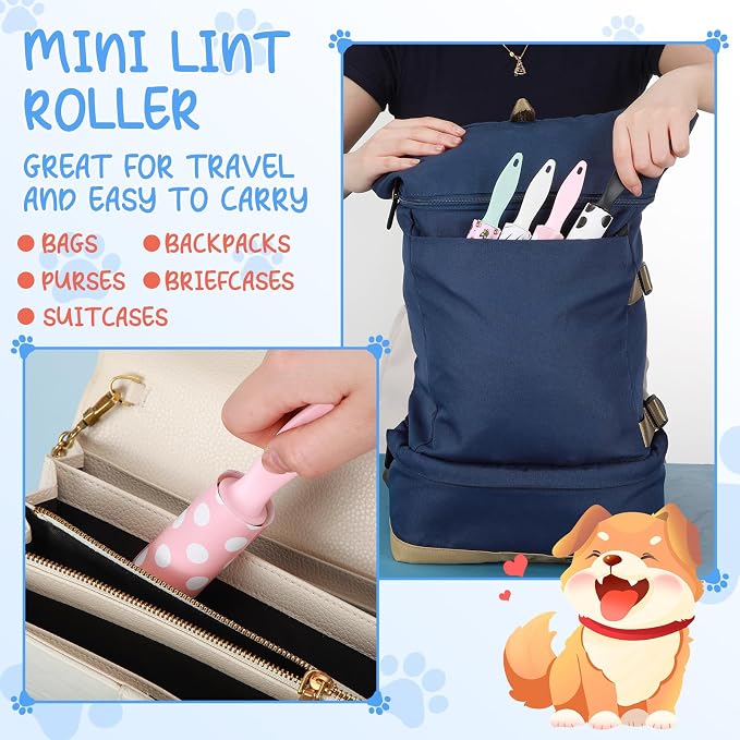 Hushee 60 Pcs Mini Lint Roller Bulk - Image 4
