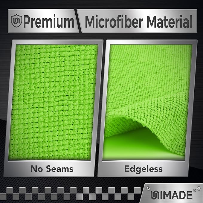 UNIMADE Microfiber Cleaning Cloth, 400PK Commercial Grade Work Rags - Image 3