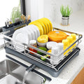 SNTD Dish Drying Rack for Kitchen Counter, 11.8" W x 16.7" L, Large Capacity by SNTD