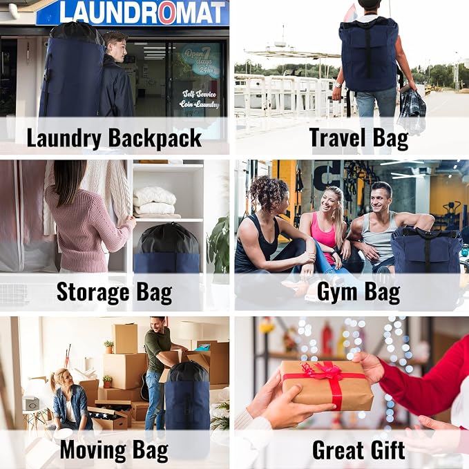 Laundry Backpack Bag 125L Extra Large, Heavy Duty - Image 7