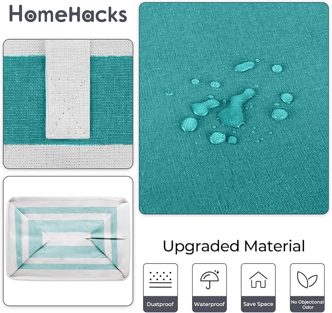 HomeHacks 2 Pack Large Laundry Baskets, Laundry Hampers Bags | Waterproof - Image 5