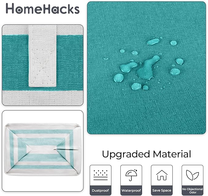 HomeHacks 2 Pack Large Laundry Baskets, Laundry Hampers Bags | Waterproof - Image 5