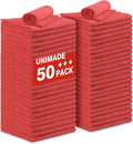 UNIMADE Shop Towels Rags, 50 Pack Reusable Microfiber Cleaning Cloth by Unimade