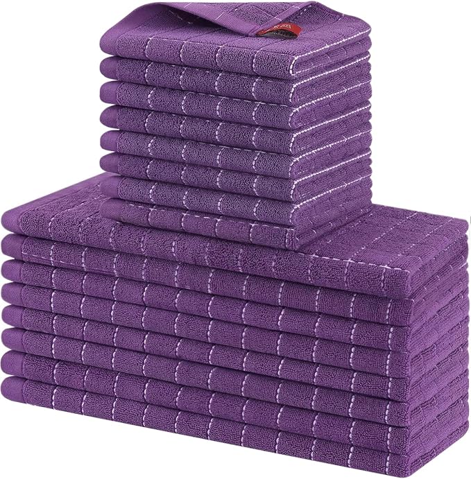 Homaxy Kitchen Towels and Dishcloths Set by Homaxy