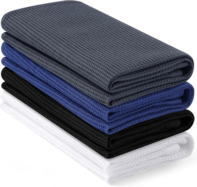 Homaxy 100% Cotton Waffle Weave Kitchen Towels, 4 Pack by Homaxy