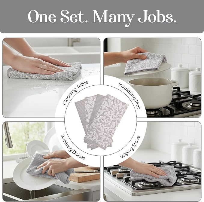Kitchen Towels, Cotton Hand Towels, 18 x 28 Kitchen Linens - Image 6