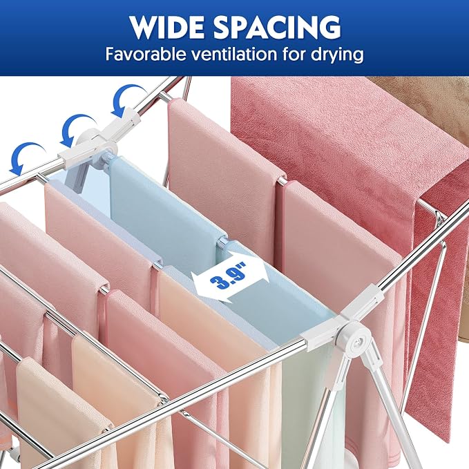Large Stainless Steel Clothes Drying Rack | Drying Rack Clothing - Image 7