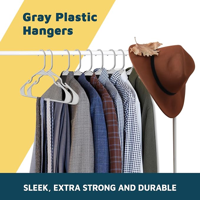 Lifemaster Plastic Clothes Hangers – Heavy Duty Hanger Set, - Image 9