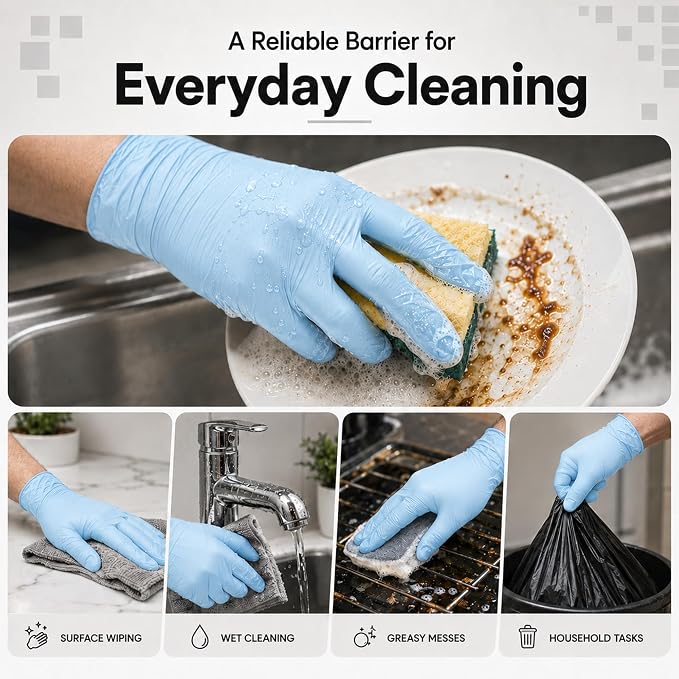 ForPro Disposable Nitrile Gloves, Chemical Resistant, Powder-Free, Latex-Free - Image 5