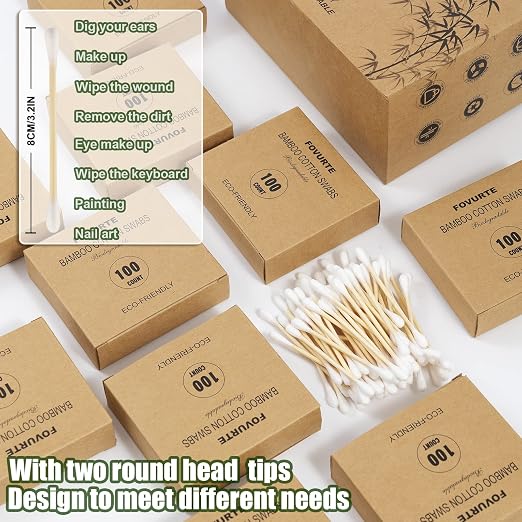 Bamboo Cotton Swabs 1000 Count - Image 4