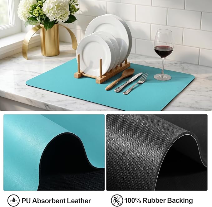 Ecotrim - Dish Drying Mat for Kitchen Counter | Coffee Bar Mat for Countertops - Image 4