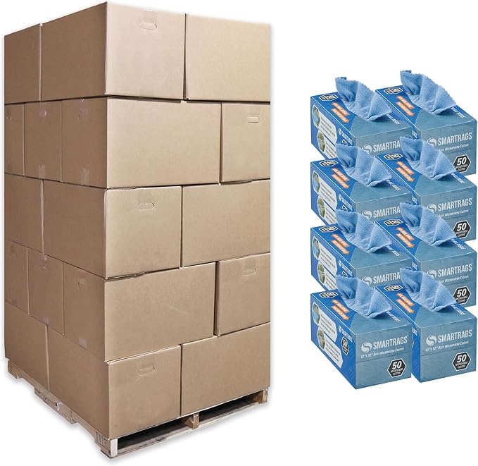 Arkwright Smart Rags Microfiber Cleaning Cloths, Pallet of 14400, Lint Free 180 by Arkwright