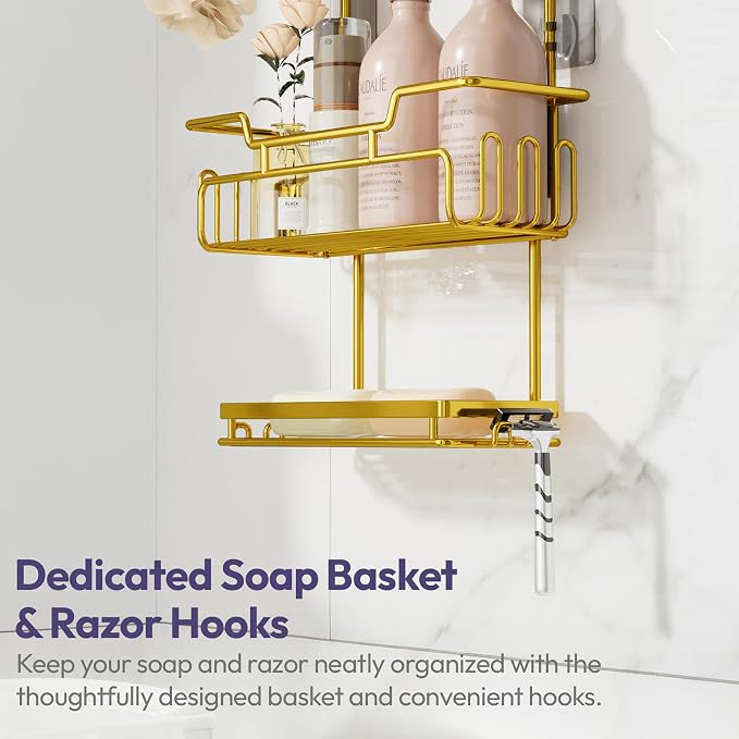 SWTYMIKI Bathroom Shower Caddy Hanging - Image 6