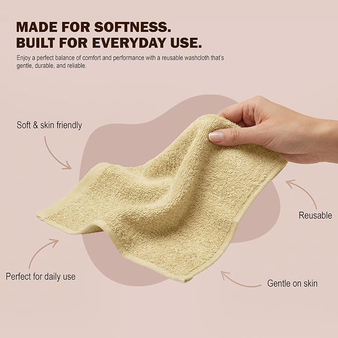 Utopia Towels 12 Pack Washcloths, 12x12 in, 100% Cotton, Variety | Premium 100% - Image 4
