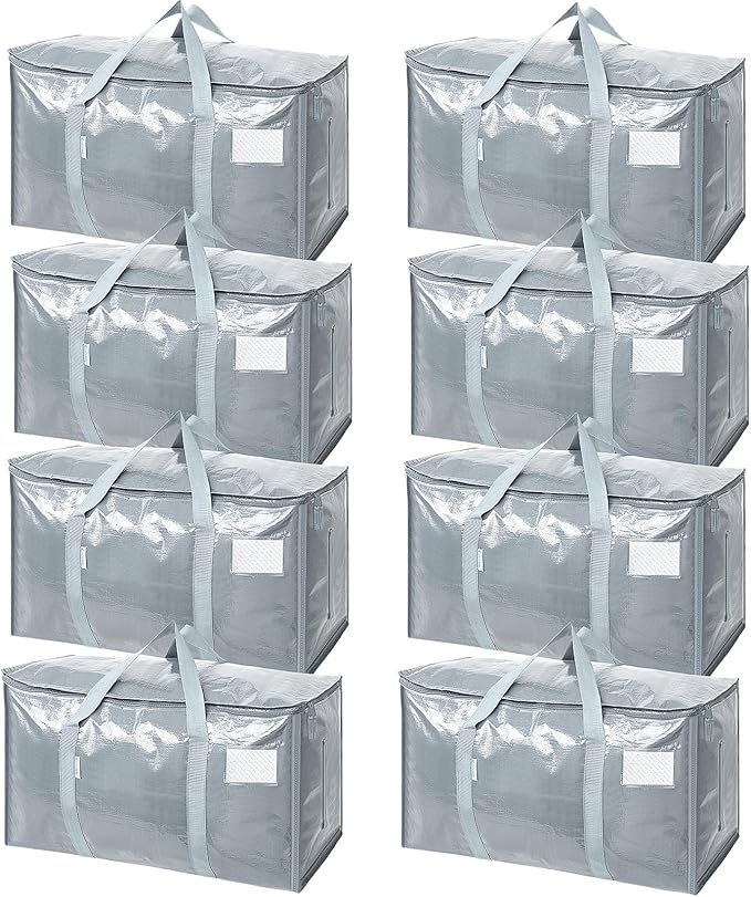 TICONN 8 Pack Extra Large Moving Bags Heavy Duty by TICONN