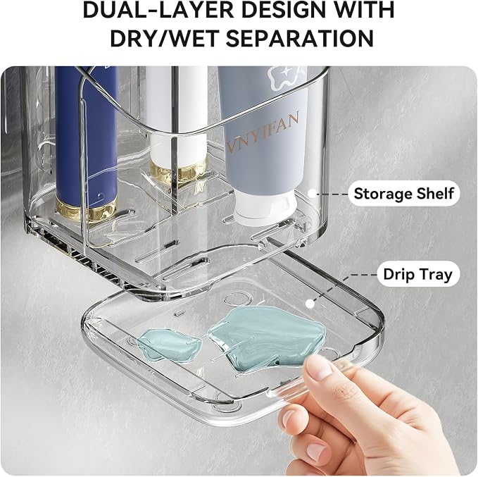 3 Slots Detachable Toothbrush Holders Wall Mounted - Image 9