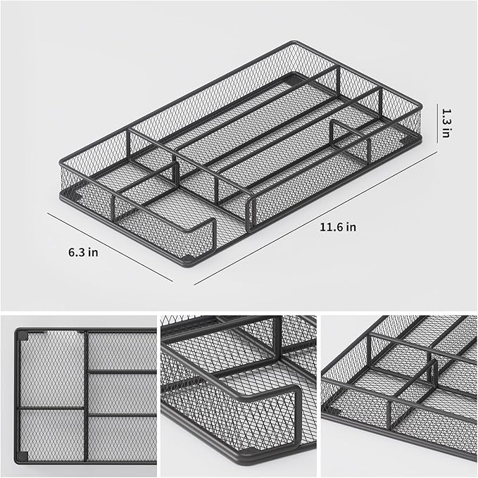 Desk Drawer Organizer Tray, Office Drawer Organizer, Workspace Organizers - Image 4
