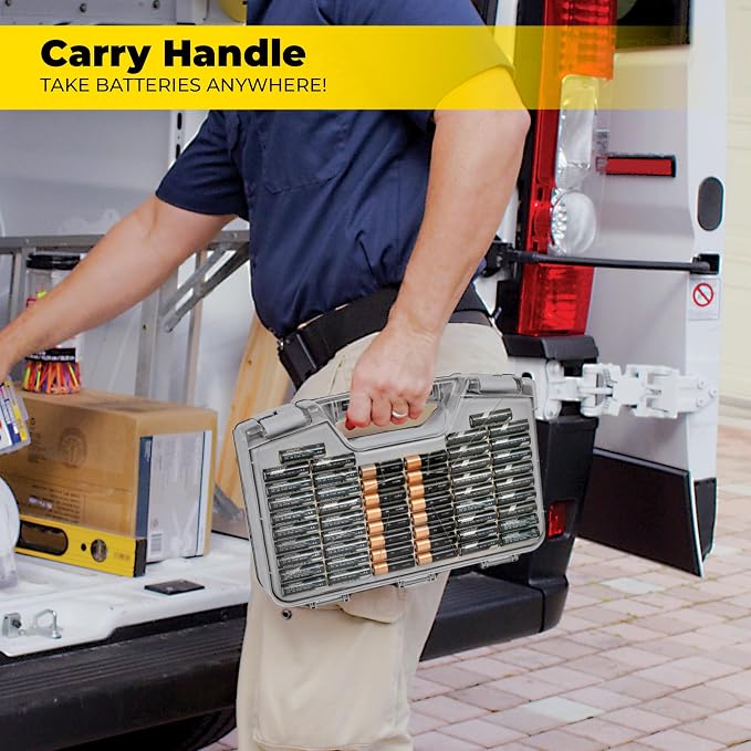 Battery Daddy Storage & Organizer Case w/Tester, Stores & Protects Up to 180 - Image 5