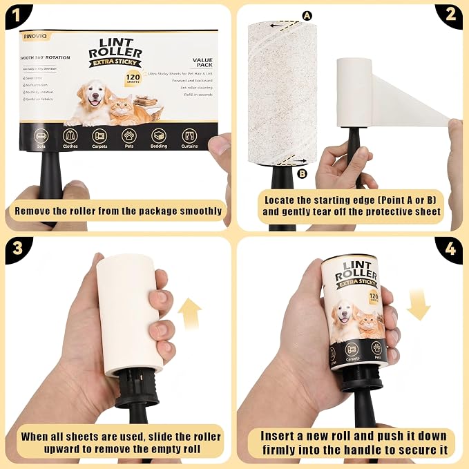 Extra Sticky Lint Roller Refills - Image 6