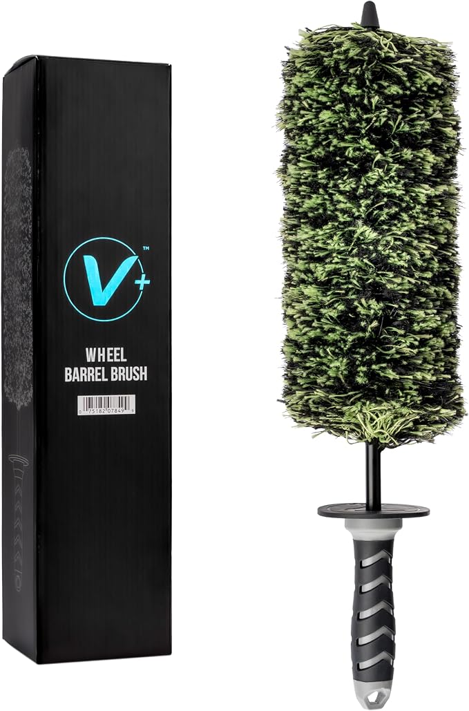 VIKING V+ Wheel Barrel Brush for Deep Wheel Cleaning, 17 Inch Length | by VikingCarCare