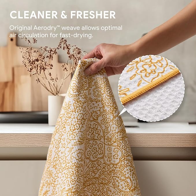 RECYCO Waffle Kitchen Towel Set of 2 - Image 4