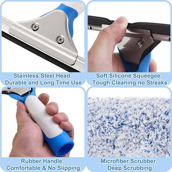 77'' Long Squeegee Window Cleaner Tool - Image 4
