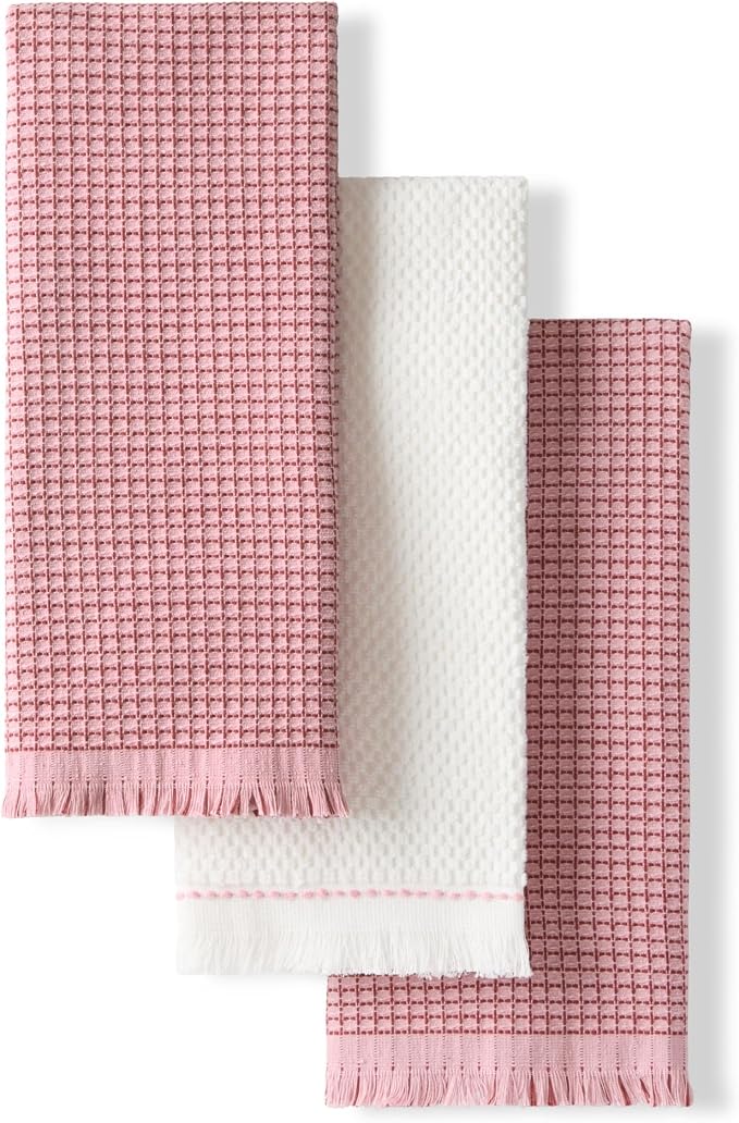 KitchenAid Gourmet Series Gridlines Kitchen Towels 3-Pack Set, 100% Cotton by KitchenAid