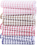 Kitinjoy Cotton 8 Pack Terry Kitchen Towels, Mix Colour by Kitinjoy