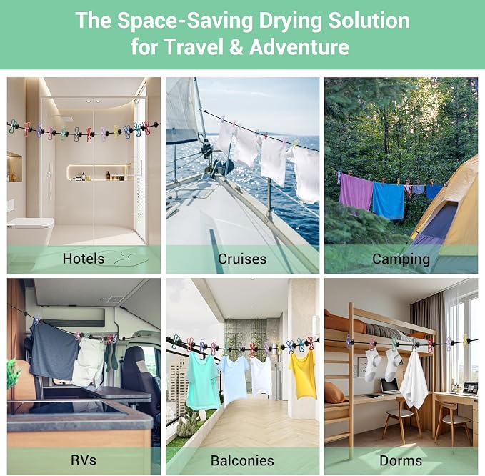 Retractable Portable Travel Clothesline - Image 5
