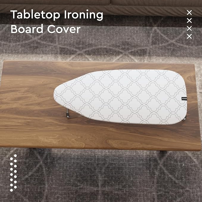 Encasa XO Ironing Board Cover and Pad, Thick Felt 28"x12" - Image 6